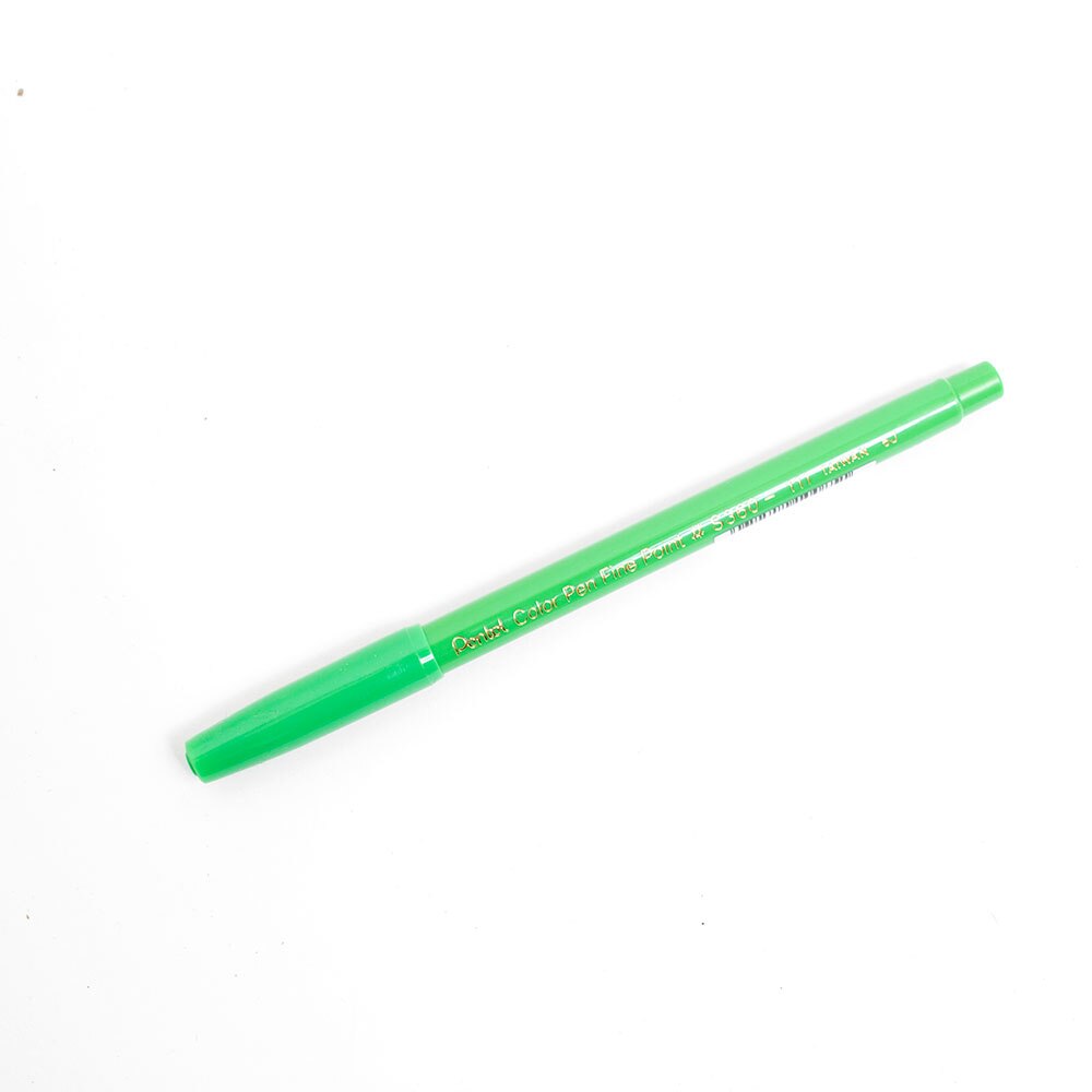Pentel, Markers, Art & School, Color Pen, Fine Point, 50873, Light Green